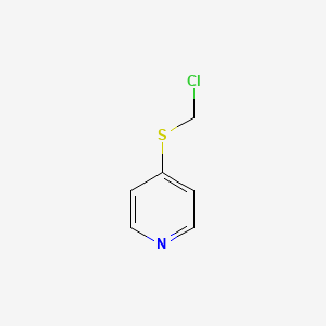 molecular formula C6H6ClNS B8747895 4-[(Chloromethyl)sulfanyl]pyridine CAS No. 109876-35-9