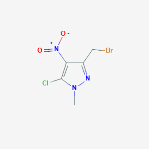 1H-Pyrazole, 3-(bromomethyl)-5-chloro-1-methyl-4-nitro-