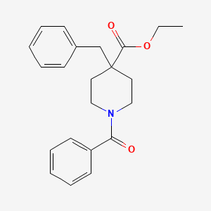 Ethyl-1-benzoyl-4-(phenylmethyl)-4-piperidinecarboxylate