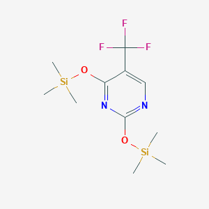 molecular formula C11H19F3N2O2Si2 B8747944 5-Trifluoromethyl-2,4-bis(trimethylsilyloxy)pyrimidine CAS No. 7057-43-4