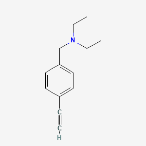 molecular formula C13H17N B8747947 N-ethyl-N-(4-ethynylbenzyl)ethanamine 
