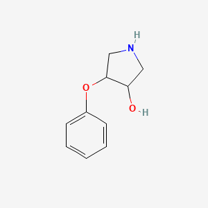 molecular formula C10H13NO2 B8747948 4-Phenoxypyrrolidin-3-ol 