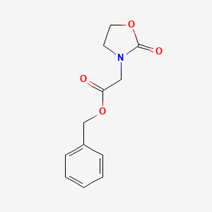 molecular formula C12H13NO4 B8747961 Benzyl (2-oxo-1,3-oxazolidin-3-yl)acetate 