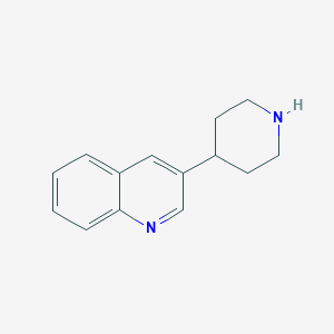 molecular formula C14H16N2 B8747989 3-(Piperidin-4-yl)quinoline 