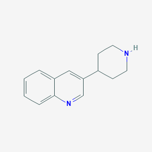 molecular formula C14H16N2 B8747989 4-(Quinolin-3-yl)piperidine 