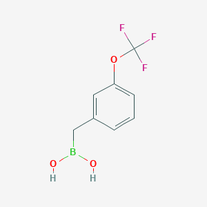molecular formula C8H8BF3O3 B8748002 {[3-(Trifluoromethoxy)phenyl]methyl}boronic acid 