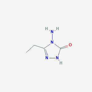 molecular formula C4H8N4O B8748010 4-amino-3-ethyl-1H-1,2,4-triazol-5-one CAS No. 4379-93-5