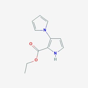 molecular formula C11H12N2O2 B8748020 ethyl 1'H-[1,3'-bipyrrole]-2'-carboxylate 