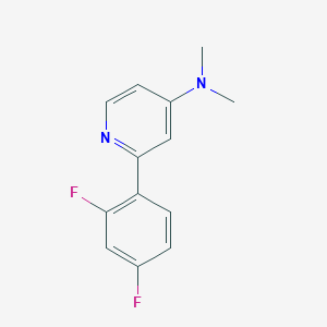 molecular formula C13H12F2N2 B8748026 2-(2,4-Difluorophenyl)-N,N-dimethylpyridin-4-amine CAS No. 441072-26-0