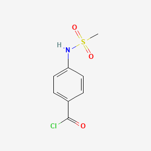 molecular formula C8H8ClNO3S B8748038 4-[(Methylsulfonyl)amino]benzoyl chloride CAS No. 63421-72-7