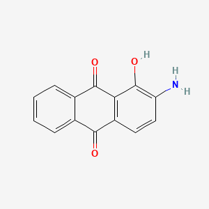 molecular formula C14H9NO3 B8748044 9,10-Anthracenedione, 2-amino-1-hydroxy- 