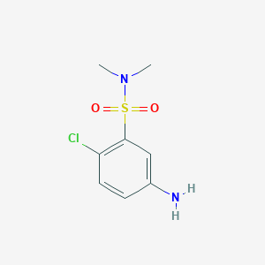 molecular formula C8H11ClN2O2S B087482 5-Amino-2-chloro-N,N-dimethyl-benzenesulfonamide CAS No. 10475-06-6