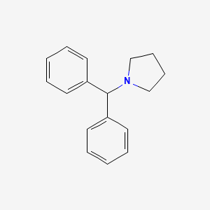 molecular formula C17H19N B8748245 1-(Diphenylmethyl)pyrrolidine CAS No. 6622-08-8