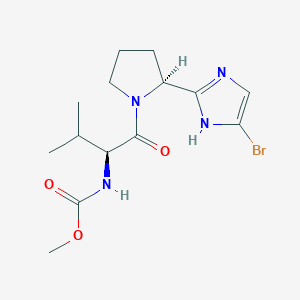 methyl ((S)-1-((S)-2-(5-bromo-1H-imidazol-2-yl)pyrrolidin-1-yl)-3-methyl-1-oxobutan-2-yl)carbamate