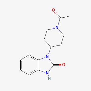 molecular formula C14H17N3O2 B8748292 1-(1-Acetyl-piperidin-4-yl)-1,3-dihydro-benzimidazol-2-one 