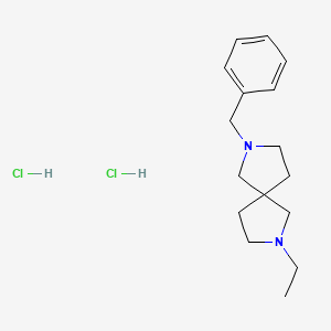 2,7-Diazaspiro[4.4]nonane, 2-ethyl-7-(phenylmethyl)-, (Hydrochloride) (1:2) or 2,7-Diazaspiro[4.4]nonane,2-ethyl-7-(phenylmethyl)-,dihydrochloride (9CI)
