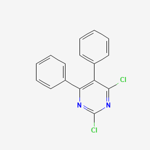 molecular formula C16H10Cl2N2 B8748369 2,4-Dichloro-5,6-diphenylpyrimidine CAS No. 651315-76-3