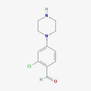 2-Chloro-4-(1-piperazinyl)benzaldehyde