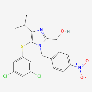1H-Imidazole-2-methanol, 5-((3,5-dichlorophenyl)thio)-4-(1-methylethyl)-1-((4-nitrophenyl)methyl)-