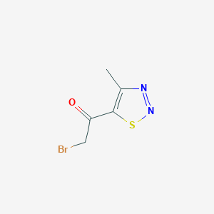 molecular formula C5H5BrN2OS B8748483 2-Bromo-1-(4-methyl-1,2,3-thiadiazol-5-yl)ethanone CAS No. 231297-65-7
