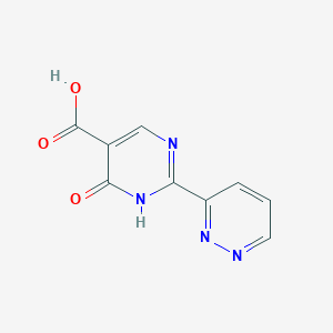 4-Hydroxy-2-(pyridazin-3-yl)pyrimidine-5-carboxylic acid