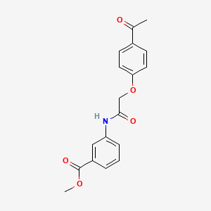 3-[2-(4-Acetyl-phenoxy)acetylamino]-benzoic acid methyl ester