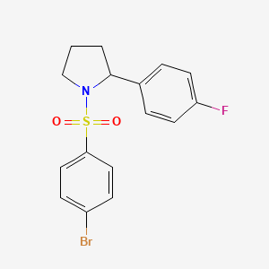 (RS)-1-(4-Bromo-benzenesulfonyl)-2-(4-fluoro-phenyl)-pyrrolidine