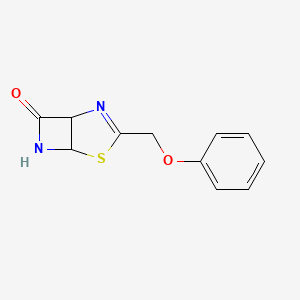3-(Phenoxymethyl)-4-thia-2,6-diazabicyclo[3.2.0]hept-2-EN-7-one