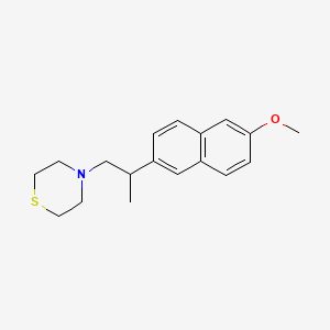 4-(2-(6-Methoxy-2-naphthalenyl)propyl)thiomorpholine