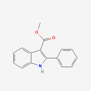 molecular formula C16H13NO2 B8748703 Methyl 2-phenyl-1H-indole-3-carboxylate CAS No. 36779-17-6