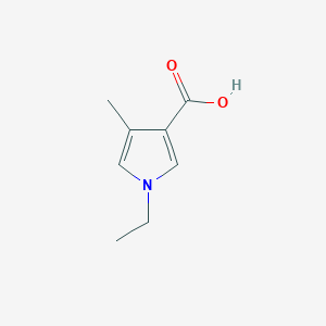 molecular formula C8H11NO2 B8748726 1-ethyl-4-methyl-1H-pyrrole-3-carboxylic acid 