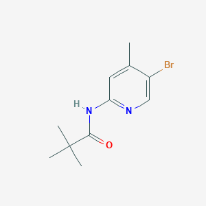 molecular formula C11H15BrN2O B8748736 N-(5-bromo-4-methylpyridin-2-yl)pivalamide 
