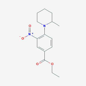 Ethyl 4-(2-methylpiperidin-1-yl)-3-nitrobenzoate