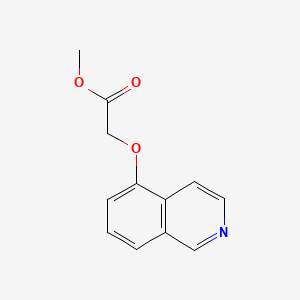 molecular formula C12H11NO3 B8748752 Methyl 5-isoquinolyloxyacetate 