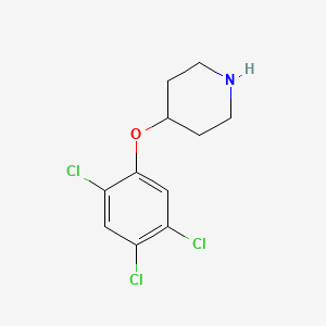 molecular formula C11H12Cl3NO B8748768 4-(2,4,5-Trichloro-phenoxy)-piperidine 