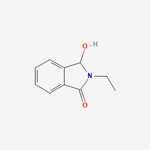 molecular formula C10H11NO2 B8748773 2-ethyl-3-hydroxy-1,3-dihydro-2H-isoindol-1-one 