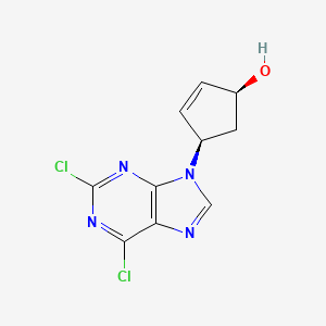 (1S,4R)-4-(2,6-Dichloro-9H-purin-9-yl)cyclopent-2-en-1-ol