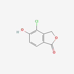molecular formula C8H5ClO3 B8748829 4-chloro-5-hydroxy-2-benzofuran-1(3H)-one CAS No. 1255206-93-9