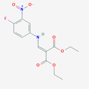 Diethyl 2-[(4-fluoro-3-nitroanilino)methylene]malonate