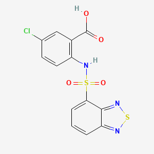 2-[(2,1,3-Benzothiadiazol-4-ylsulfonyl)amino]-5-chlorobenzoic acid