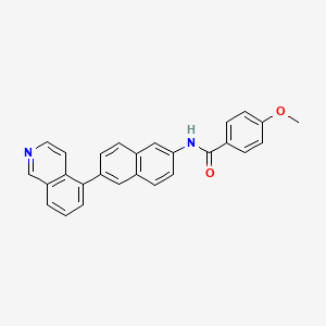 molecular formula C27H20N2O2 B8748921 N-(6-(isoquinolin-5-yl)naphthalen-2-yl)-4-methoxybenzamide CAS No. 919362-86-0