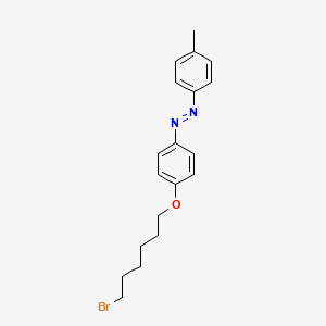 molecular formula C19H23BrN2O B8748939 Diazene, [4-[(6-bromohexyl)oxy]phenyl](4-methylphenyl)- 