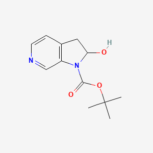 molecular formula C12H16N2O3 B8748941 Tert-butyl 2-hydroxy-2,3-dihydro-1h-pyrrolo[2,3-c]pyridine-1-carboxylate 