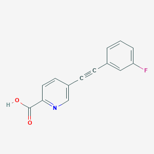 5-((3-Fluorophenyl)ethynyl)picolinic acid
