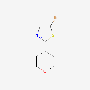 5-bromo-2-(tetrahydro-2H-pyran-4-yl)thiazole