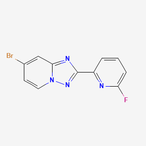 7-Bromo-2-(6-fluoropyridin-2-YL)-[1,2,4]triazolo[1,5-A]pyridine