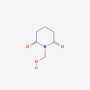 molecular formula C6H9NO3 B8749003 1-(Hydroxymethyl)piperidine-2,6-dione CAS No. 55943-71-0