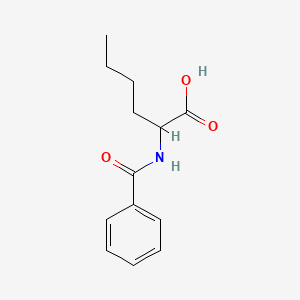 molecular formula C13H17NO3 B8749013 N-Benzoylnorleucine CAS No. 34337-14-9