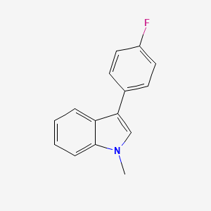 molecular formula C15H12FN B8749014 1H-Indole, 3-(4-fluorophenyl)-1-methyl- CAS No. 93957-59-6
