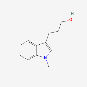 molecular formula C12H15NO B8749040 3-(1-Methyl-1H-indol-3-yl)propan-1-ol 